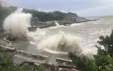 Bão Hagupit gây mưa lớn tại Thượng Hải (Trung Quốc)