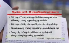 Phạt nặng người dùng giấy tờ giả hoặc giao dịch giả cách