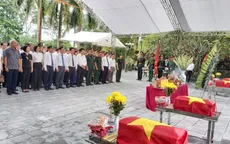 Truy điệu và an táng hài cốt liệt sỹ tại Nghĩa trang Vị Xuyên