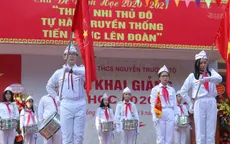 Học sinh cả nước hân hoan dự lễ khai giảng với tâm thế sẵn sàng phòng dịch