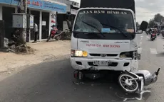 Ngủ gật, tài xế xe tải mất lái đâm 6 người