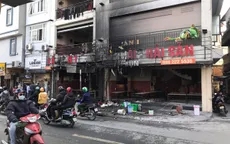 Cháy lớn ở nhà hàng lẩu 5 tầng trên phố Thượng Đình, khói lửa bốc cao hàng chục mét
