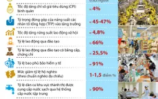 [INFOGRAPHIC] Các chỉ tiêu kinh tế - xã hội chủ yếu năm 2021