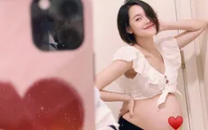 "Mù Tạt" Khánh Vân khoe bụng bầu sắp sinh