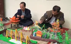 Các địa danh nổi tiếng của Thủ đô độc đáo trong tạo hình tò he