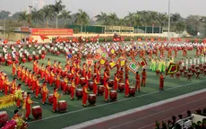 Màn trống hội quy mô chưa từng có chào mừng thành công Đại hội Đảng lần thứ XIII