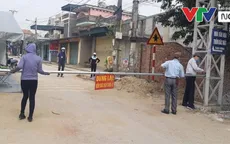 Ảnh: Xã Bình Dương (Đông Triều) tiến hành phong tỏa