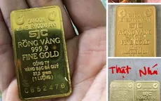 Vàng miếng nhái SJC xuất hiện khi giá đắt hơn thế giới 10 triệu đồng/lượng
