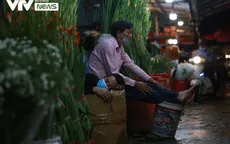 Vẻ "đìu hiu" hiếm thấy ở chợ hoa lớn nhất Hà Nội: "Ngủ một giấc dậy vẫn chưa có khách hỏi"