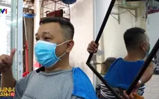 Tiệm cắt tóc bình thường mới ở TP Hồ Chí Minh