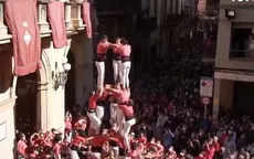 Thi xây "tháp người" tại Tây Ban Nha