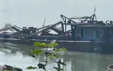 Hà Nội: Bắt 4 đối tượng khai thác cát trái phép trên sông Đà