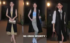 8 kiểu phối đồ chỉ một chiếc áo gile dáng dài