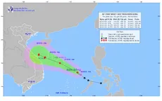 Áp thấp nhiệt đới có khả năng mạnh lên thành bão, gây mưa lớn trên đất liền