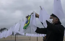 Brazil: Treo 600 khăn trắng tưởng nhớ 600.000 nạn nhân tử vong vì COVID-19