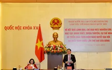 Đoàn kiểm tra của Bộ Chính trị làm việc với Đảng đoàn Quốc hội