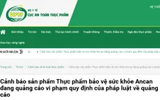 Cảnh báo sản phẩm Ancan, Nutri Ancan, Res-1000, King fucoidan & Agaricus quảng cáo gây hiểu nhầm công dụng
