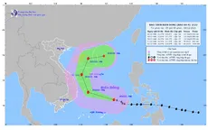 Bão số 9 di chuyển nhanh, gió giật cấp 17
