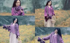 BTV Hoài Anh khoe nhan sắc ngọt ngào giữa vườn hoa