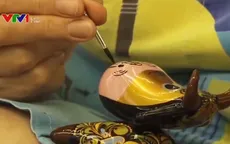 Đồ lưu niệm hình trâu từ các thợ thủ công Nga