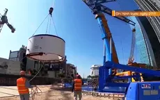Hôm nay (23/2), đoàn tàu thứ 3 của tuyến Nhổn - ga Hà Nội về đến Hà Nội