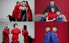 MC Hoàng Linh khoe bộ ảnh Tết bên đại gia đình