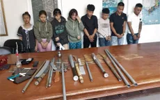 Triệt phá tụ điểm ma túy, thu giữ nhiều vũ khí "nóng"