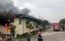 Thanh Hóa: Đã khống chế được cháy lớn tại công ty may IVORY