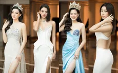 Đỗ Thị Hà nổi bật giữa dàn Hoa hậu tại họp báo Miss World Vietnam 2021