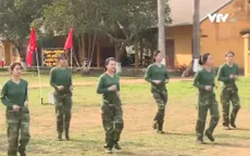 Những ngày đầu trong quân ngũ của các nữ tân binh