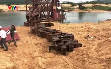 Xử lý công ty phớt lờ quy định, khai thác cát trái phép trên sông Ba