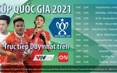 Cúp Quốc gia 2021 khởi tranh: Trực tiếp, duy nhất trên VTVcab
