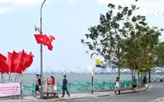 Bất chấp khuyến cáo, nhiều người dân Hà Nội vẫn vô tư tập thể dục ngoài trời