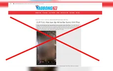 Khởi tố vụ án đăng tải clip nóng giả mạo quán bar Sunny Phúc Yên