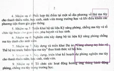Bộ GD&ĐT giải thích về văn bản "thí điểm thử ma túy cho học sinh, sinh viên"