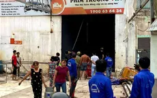 Hỏa hoạn tại phim trường ở Quận 12, TP Hồ Chí Minh