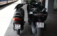 2 mô tô bạc tỷ không rõ nguồn gốc trên tàu hỏa