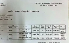 Sở Y tế Nghệ An đề nghị công an điều tra việc “rò rỉ” kết quả xét nghiệm COVID-19