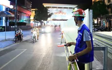 Hà Nội lại rào chắn đường Trần Hưng Đạo để thi công ga ngầm metro