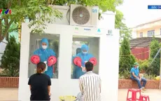Bắc Giang lắp đặt bốt xét nghiệm COVID-19 lưu động