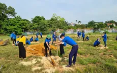 Đoàn thanh niên ra quân Ngày cao điểm Tình nguyện chung tay xây dựng nông thôn mới