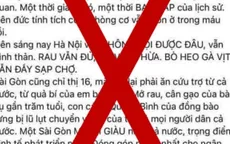 Mời chủ tài khoản Facebook "Hằng Nguyễn" lên làm việc sau bài đăng về COVID-19