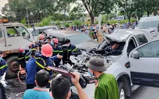 9 xe ô tô tông nhau liên hoàn, 1 người tử vong