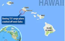 Máy bay Boeing 737 chở hàng lao xuống biển