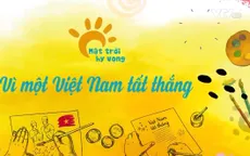 Bệnh nhi vẽ tranh, sáng tác văn học "Vì một Việt Nam tất thắng"