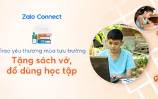 Hỗ trợ đồ dùng học tập cho học sinh hoàn cảnh khó khăn qua Zalo Connect