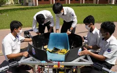 Sinh viên Campuchia chế tạo taxi bay không người lái
