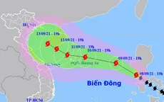 Đêm nay (8/9), bão Côn Sơn giật cấp 11 tiến vào Biển Đông