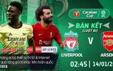 Liverpool - Arsenal, Atalanta - Inter Milan và nhiều trận đấu hấp dẫn trên VTVcab
