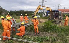Quảng Nam: Cấp điện trở lại cho 100% xã, phường